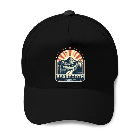 Beartooth Highway US 212 Baseball Caps