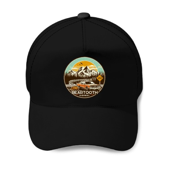 Beartooth Highway US 212 Baseball Caps