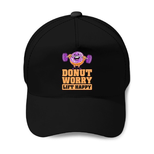Fitness Donut Funny Donut Gym Baseball Caps