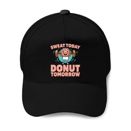 Fitness Donut Funny Donut Gym Baseball Caps