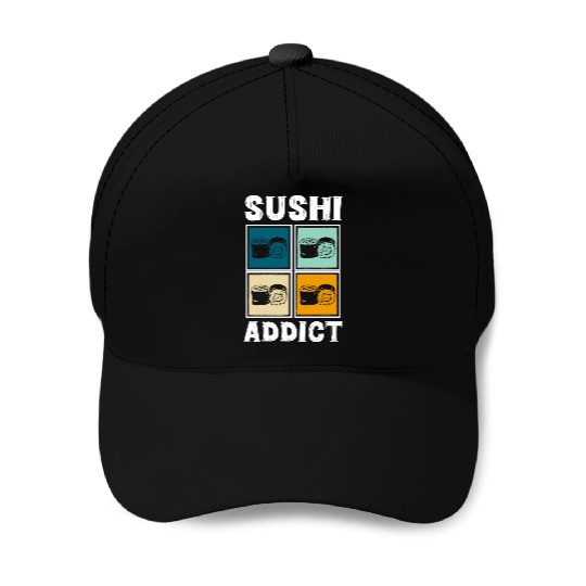 Sushi Delicious Kawaii Cuisine Baseball Caps