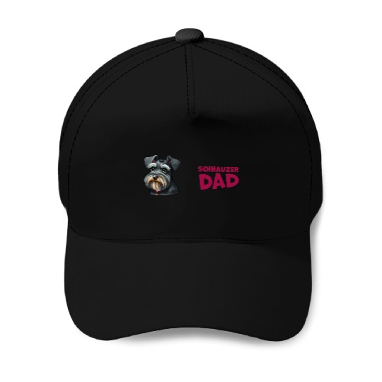Schnauzer Dad Baseball Caps