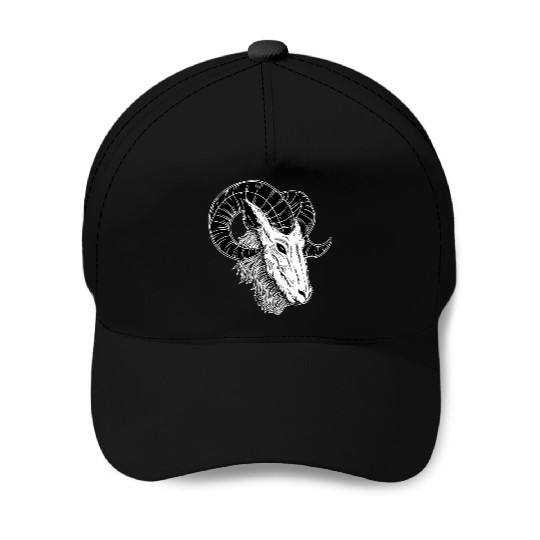 Dark Devil Baphomet Goat Head Baseball Caps