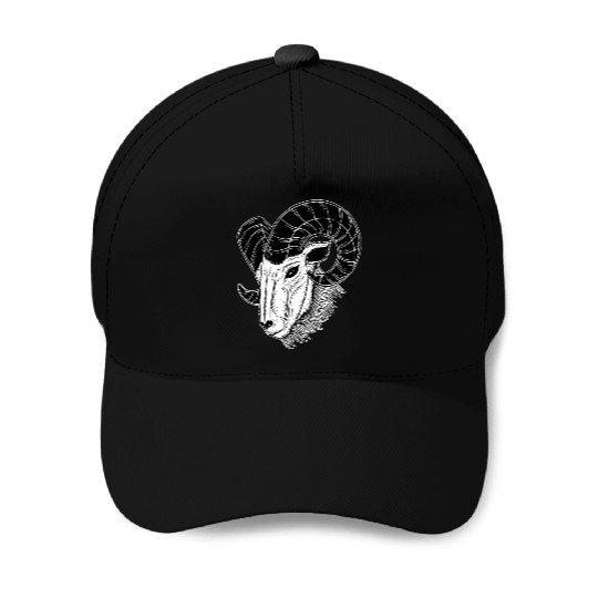 Dark Baphomet Goat Art Baseball Caps