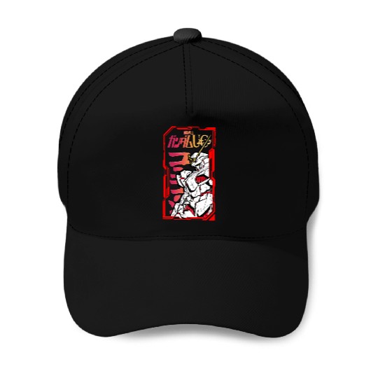 Gundam unicorn Baseball Caps