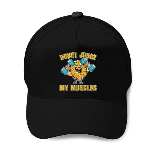 Fitness Donut Funny Donut Gym Baseball Caps