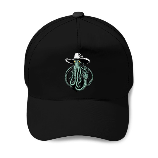 Weird Wild West - Cthulhu Cowboy Baseball Caps