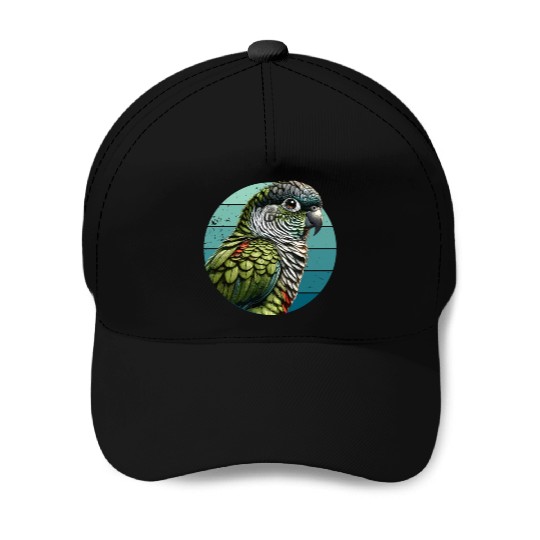 Green Cheeked Conure Art Cute Conure Baseball Caps