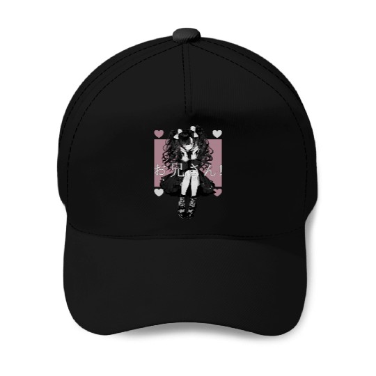 Gothic Maid Anime Harajuku Yami Kawaii Aesthetic Baseball Caps