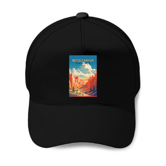 Bryce Canyon National Park Travel Art Vintage Baseball Caps