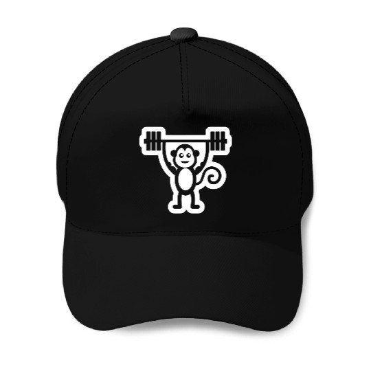 Muscle Gym Monkey Baseball Caps