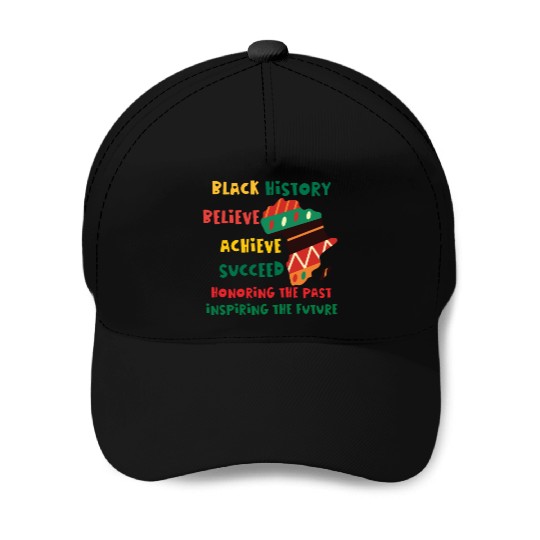 Honoring Past Inspiring Future Black History Month Baseball Caps