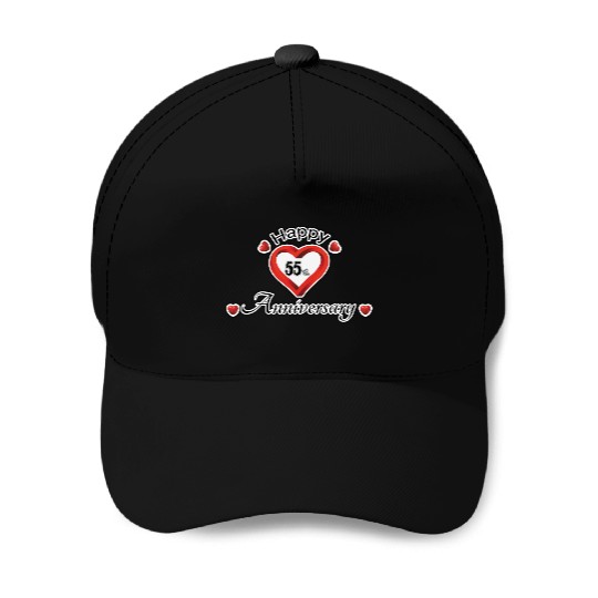 anniversary 55th Baseball Caps