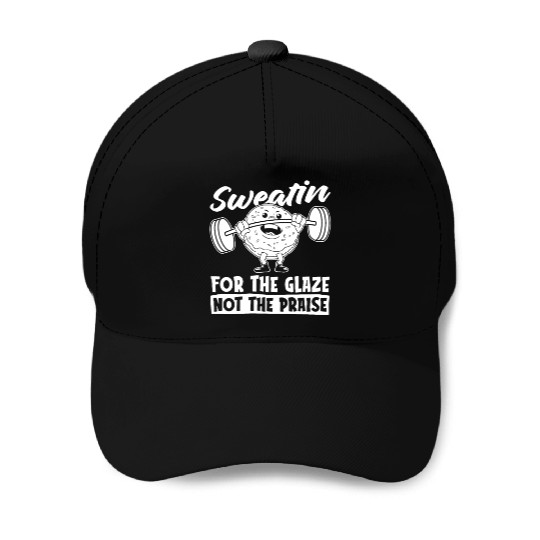 Fitness Donut Funny Donut Gym Baseball Caps