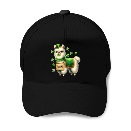 Irish LLAMA lucky charm Baseball Caps