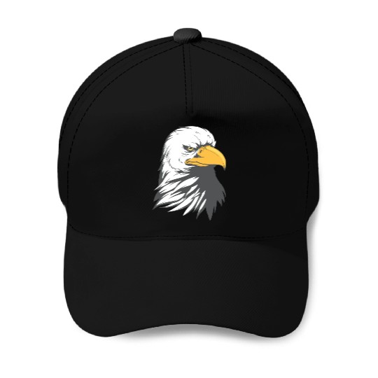 Bald Eagle Head Cartoon Baseball Caps