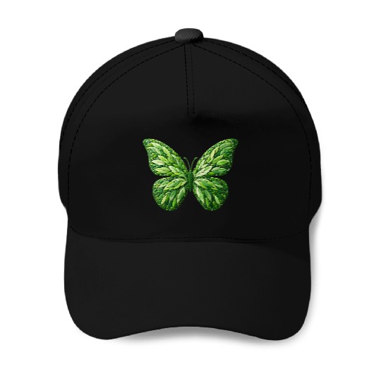 Verdant Leafwing Monarch Butterfly Baseball Caps