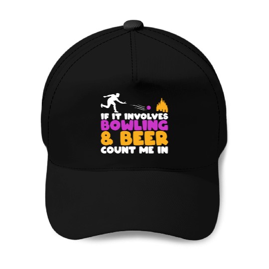 Beer Bowling Lover Baseball Caps