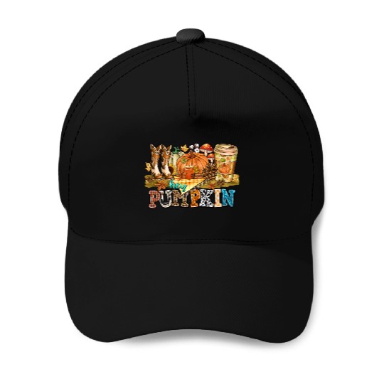 Hey Pumpkin Baseball Caps