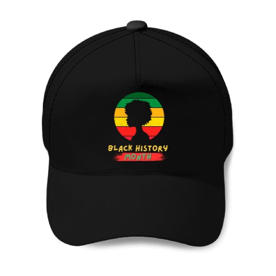 Black history month Baseball Caps