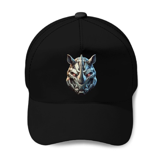 Rhinoceros mech Baseball Caps