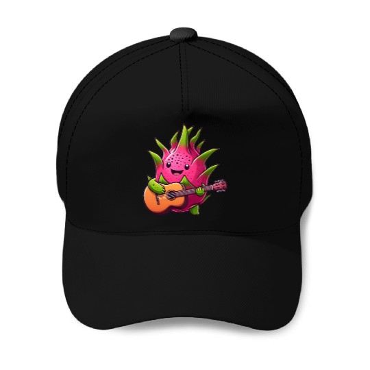 Dragon Fruit Jam: Playing the Guitar Baseball Caps