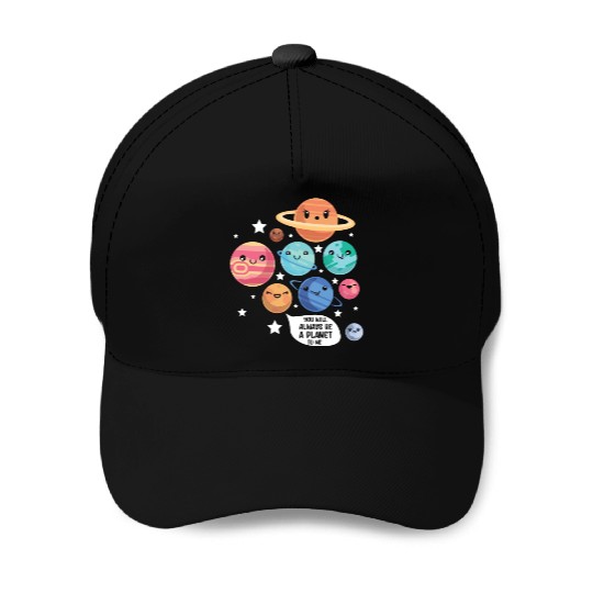 Pluto Planet Joke Funny Cosmonaut Galaxy Physicist Baseball Caps