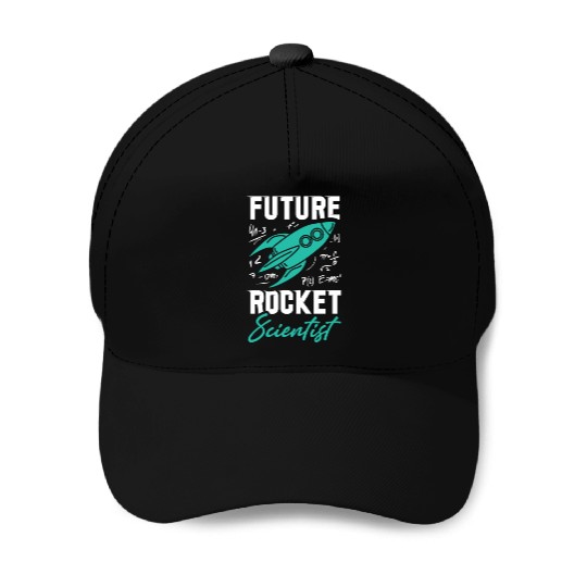 Rocket Scientist Future Mathematician Racket Baseball Caps