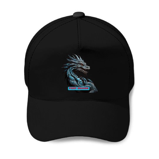 Fiery Dragon Art Baseball Caps