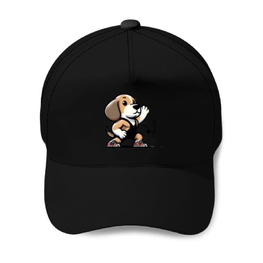 Beagle Buff: Hitting the Gym in Style Baseball Caps