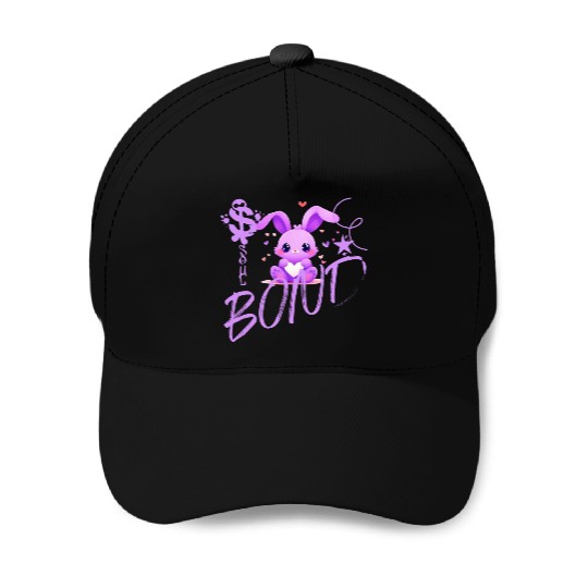 Cartoon Soulful Bond Bunny Baseball Caps