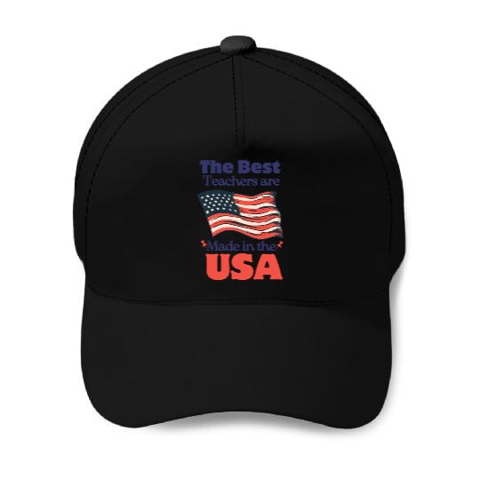 Teacher Appreciation Gift for 4th of July Baseball Caps