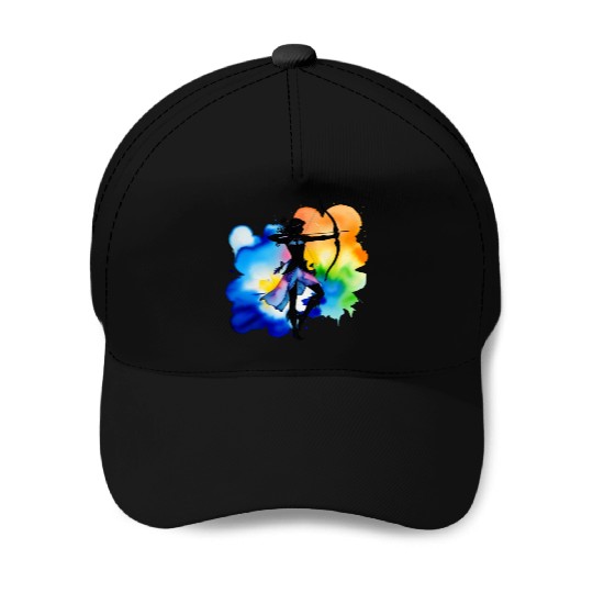 Color splash zodiac: Sagittarius Baseball Caps