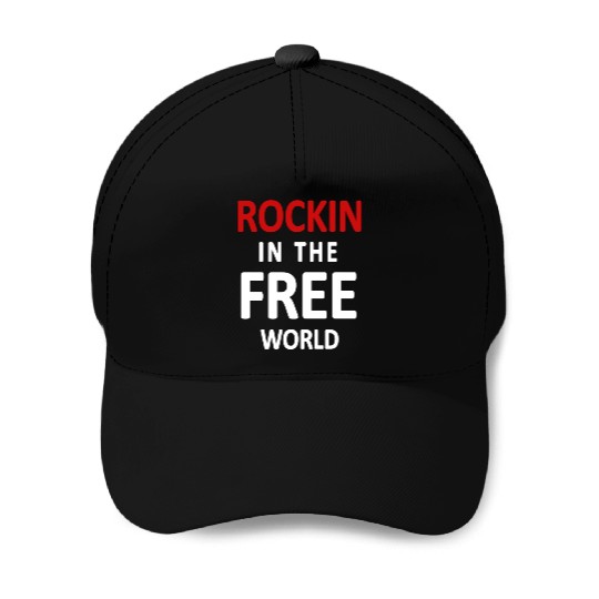 Neil Young Rockin In The Free World Baseball Caps