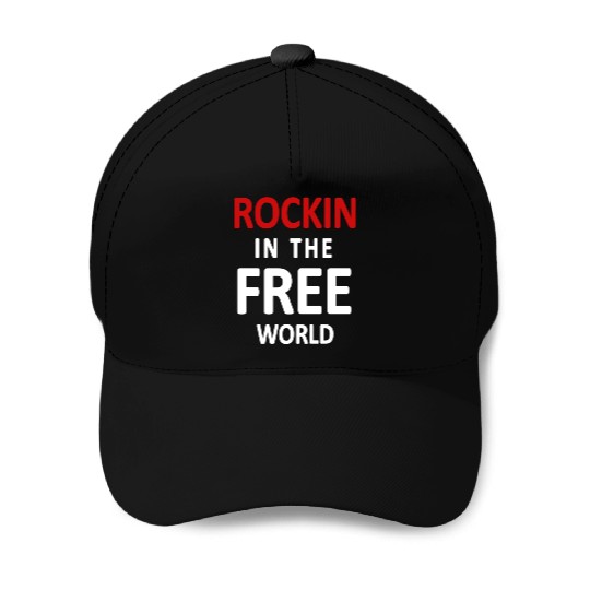 Neil Young Rockin In The Free World Baseball Caps
