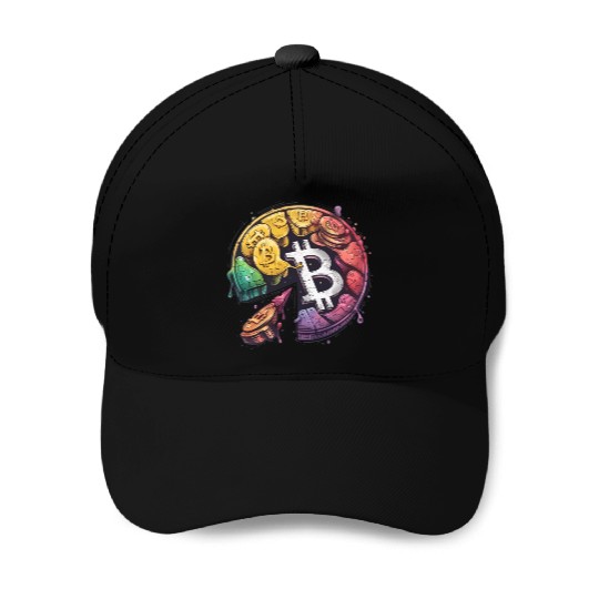 Pi day 3.14 Math Crypto Bitcoin Change The Cookie Baseball Caps