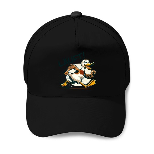 Fast Running Duck Baseball Caps