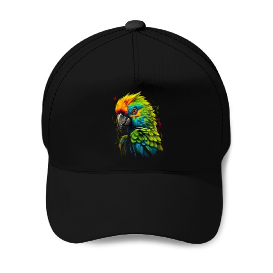Macaw Parrot for a Bird Lover Animal Lover Baseball Caps