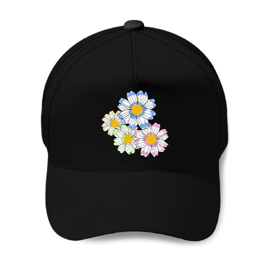 cosmosflower blossom flowerpattern floral flower Baseball Caps