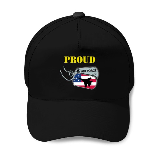 Proud Air Force Dad Baseball Caps
