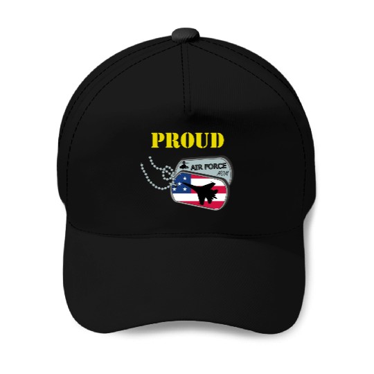 Proud Air Force Mom Baseball Caps