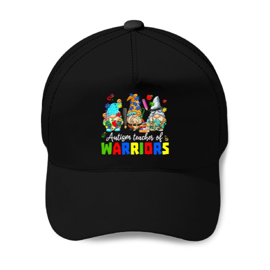 Autism Teacher Warriors Autism Autism Gnome Gift Baseball Caps