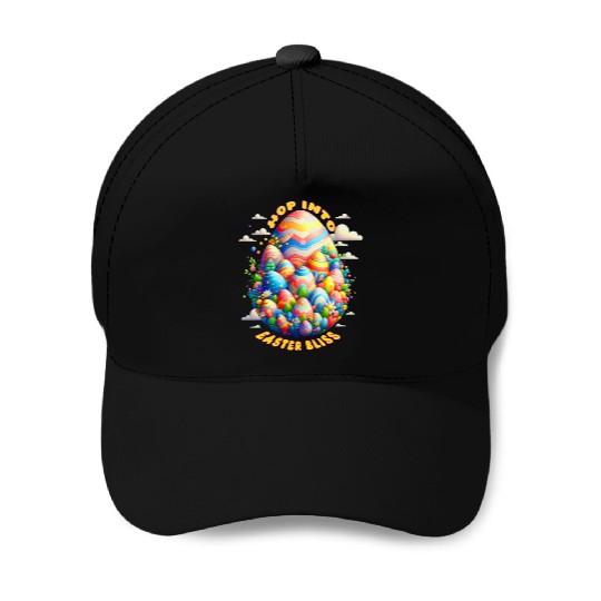 Vibrant Easter Egg Design for a Festive Easter Day Baseball Caps