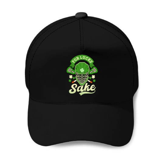 Lacrosse St. Patricks Day For Lucks Sake Baseball Caps