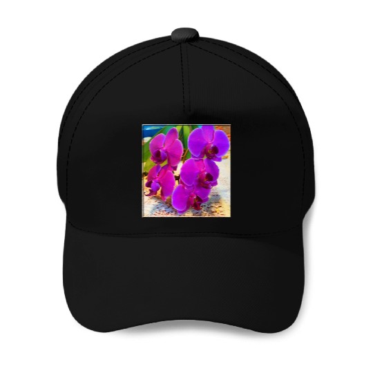 Orchid 2 Baseball Caps