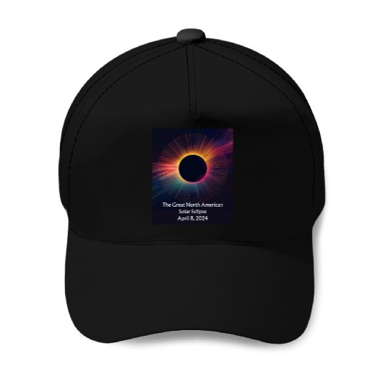 Celestial Dance: Solar Eclipse Baseball Caps
