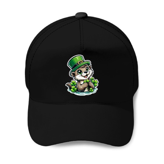 St. Patrick's Otter Fun Baseball Caps