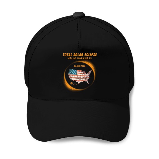 Total Solar Eclipse 2024 USA Baseball Caps