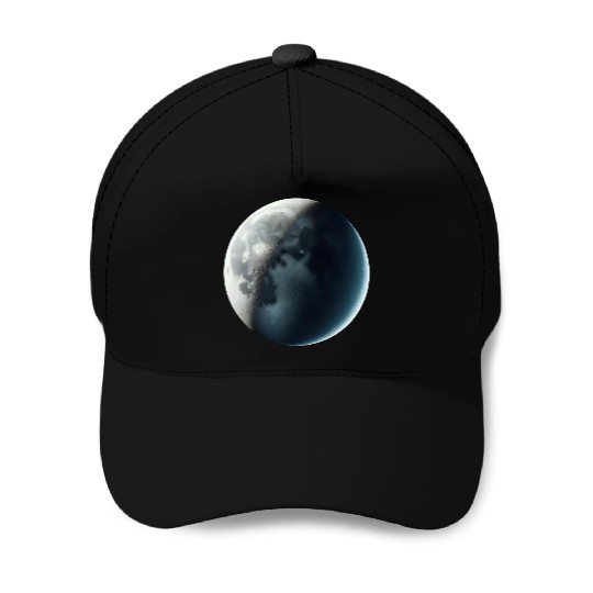 Waxing Crescent Moon Baseball Caps