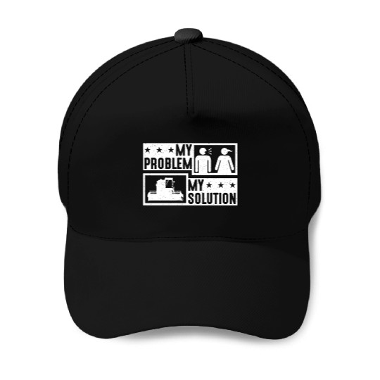 Harvester Lover My Problem My Pictogram Mom Dad Baseball Caps